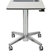 Desks - Ergotron LearnFit 16IN Travel Adjustable Standing Desk Clear Anodized | Wholesale IT Computer Hadware