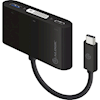 ALOGIC - ALOGIC USB-C MultiPort Adapter to DVI/USB 3.0/USB-C with Power Delivery (60W) Black | Wholesale IT Computer Hadware