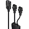 ALOGIC - ALOGIC 2m Y Splitter Power Cable IEC C14 (M)- 2 IEC C13 (F)  MOQ:4 | Wholesale IT Computer Hadware