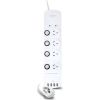 ALOGIC Powerboards - ALOGIC 4 Outlet Power Board with Individual Switches & 4 USB Ports (4.5A Current) Surge | Wholesale IT Computer Hadware
