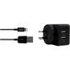 3Sixt - 3Sixt Dual USB AC Charger 3.4A Lightning Black | Wholesale IT Computer Hadware