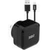 Third Party Cables, Chargers and Adapters - 3Sixt Wall Charger AU 4.8A Lightning Cable 1m Black | Wholesale IT Computer Hadware