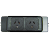Cable Management & Installation - 4Cabling Elsafe: PB Series 2 GPO Black Frame and Faceplates | Wholesale IT Computer Hadware