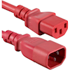UPS Accessories - 4Cabling 1.5m IEC C13 to C14 Extension Cord M-F: Red | Wholesale IT Computer Hadware