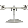 Brackets & Mounting - Dual-Monitor Stand Horizontal Silver | Wholesale IT Computer Hadware
