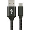 Astrotek USB Type-C / 3.1 Cables - Astrotek 1m USB-C 3.1 Type-C Data Sync Charger Cable Black Strong Braided Heavy Duty | Wholesale IT Computer Hadware