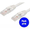 4Cabling Cat6 Network Cables - 4Cabling 2m Cat6 RJ45-RJ45 Pack of 10 Ethernet Network Cable. White | Wholesale IT Computer Hadware