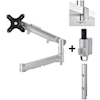 Atdec - Atdec AWM Dual Monitor arm solution dynamic arms 400mm Post F Clamp Silver | Wholesale IT Computer Hadware