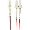 Other Specialised Cables - 4Cabling 0.5m LC-SC OM4 Multimode Fibre Optic Patch Cable: Red | Wholesale IT Computer Hadware