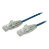 StarTech Cat6 Network Cables - StarTech Cable Blue Slim Cat6 Patch Cord 1m | Wholesale IT Computer Hadware