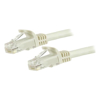 StarTech Cat6 Network Cables - StarTech 7.5 m Cat6 Cable White Cat6 Patch Cord Snagless RJ45 Connectors 24 AWG Copper | Wholesale IT Computer Hadware