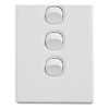 Cable Management & Installation - 4Cabling 4C | Elegant Wall Switch 3 Gang 250V 16A Vertical | Wholesale IT Computer Hadware