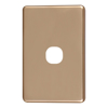 Cable Management & Installation - 4Cabling 4C | Classic 1 Gang Switch Cover Gold | Wholesale IT Computer Hadware