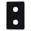 Cable Management & Installation - 4Cabling 4C | Classic 2 Gang Switch Cover  Black | Wholesale IT Computer Hadware