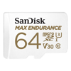 SanDisk Micro SD Cards - SanDisk Max Endurance Microsdxc Card SQQVR 64G (30 000 HRS) UHS-I C10 U3 V30 100MB/S R | Wholesale IT Computer Hadware
