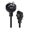 ALOGIC - ALOGIC 0.5m Aus 3 Pin Mains Plug to IEC C13 Male to Female MOQ:20 | Wholesale IT Computer Hadware