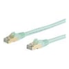 StarTech Cat6 Network Cables - StarTech 5m CAT6a Ethernet Cable Aqua RJ45 Snagless Connectors CAT6a STP Cord Copper | Wholesale IT Computer Hadware
