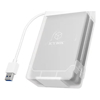 2.5 Portable External Hard Drive Enclosures - Icy Box IB-AC7032-U3 Single Adapter and Enclosure for 2x 2.5 inch SATA HDDs/SSDs | Wholesale IT Computer Hadware