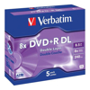 Verbatim DVD-R/W - Verbatim 43541 DVD+R DL 8.5GB 8X 5 Pack | Wholesale IT Computer Hadware