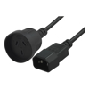 BluPeak Power Cables - BluPeak 25cm Power Cable C14 male to 3-Pin AU Female- Price is per single unit. Minimum | Wholesale IT Computer Hadware