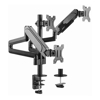Brackets & Mounting - Brateck Triple Monitors Pole-Mounted Gas Spring Monitor Arm Fit Most 17"-27" Monitors | Wholesale IT Computer Hadware