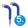 Ubiquiti Other Network Cables - Ubiquiti UniFi Patch Cable 5m Blue Both End Bendable to 90 Degree RJ45 Ethernet Cable | Wholesale IT Computer Hadware