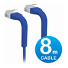 Ubiquiti Other Network Cables - Ubiquiti UniFi Patch Cable 8m Blue Both End Bendable to 90 Degree RJ45 Ethernet Cable | Wholesale IT Computer Hadware