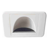 Cable Management & Installation - 4Cabling Bullnose Reverse Wall Plate: White | Wholesale IT Computer Hadware