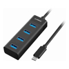 mbeat - mbeat USB-C to 4-Port 3.0 Hub Black | Wholesale IT Computer Hadware