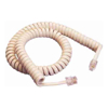 Other Specialised Cables - 4Cabling 3m Handset Curly Cord | 4P4C IVORY | Wholesale IT Computer Hadware