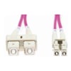 Other Specialised Cables - 4Cabling 2m LC-SC OM4 Multimode Fibre Optic Patch Cable: Erika Violet | Wholesale IT Computer Hadware