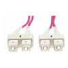 Other Specialised Cables - 4Cabling 3m SC-SC OM4 Multimode Fibre Optic Patch Cable: Erika Violet | Wholesale IT Computer Hadware