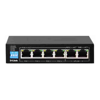 Gigabit Network Switches - D-Link DGS-F1006P-E 6-Port Gigabit PoE Switch with 4 Long Reach PoE Ports 2 Uplink | Wholesale IT Computer Hadware