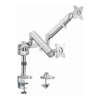 Brackets & Mounting - Brateck Dual Monitors Pole-Mounted Epic Gas Spring Aluminum Monitor Arm Fit Most | Wholesale IT Computer Hadware