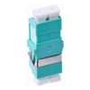 Other Specialised Cables - 4Cabling LC OM3 / OM4 Multimode Through Coupler Flangeless Duplex | Aqua | Wholesale IT Computer Hadware