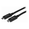 USB Type-C / 3.1 Cables - StarTech STARTECH.COM 1M USB-C 3.0 CABLE TB 3 COMPATIBLE BLACK 2YR | Wholesale IT Computer Hadware