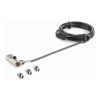 Brackets & Mounting - StarTech 6' (2m) 3-in-1 Universal Laptop Cable Lock 4-Digit Combination Laptop/Desktop | Wholesale IT Computer Hadware