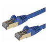 StarTech Cat6 Network Cables - StarTech 7.5 m CAT6a Cable Blue RJ45 Ethernet Cable Snagless CAT6a STP Cord Copper Wire | Wholesale IT Computer Hadware