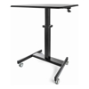 StarTech - StarTech Mobile Standing Desk Portable Sit Stand Ergonomic Height Adjustable Cart on | Wholesale IT Computer Hadware