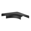 Brateck Cable Management & Installation - Brateck Plastic Cable Cover Joint L Shape Material:ABS Dimensions 127x127x21.5mm Black | Wholesale IT Computer Hadware