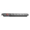 4Cabling Rack Mount - 4Cabling 1RU 6 Way GPO Rack Mount PDU Power Rail With Red ON/Off Switch and fixed 10A | Wholesale IT Computer Hadware