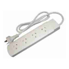 Powerboards - 4Cabling White 4 Outlet Powerboard | 1m Lead | Wholesale IT Computer Hadware