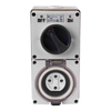 Power Cable Accessories - 4Cabling 4C | Combination Switched socket 4Pin IP66 500V 10A | Wholesale IT Computer Hadware