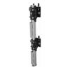 Brackets & Mounting - Atdec Freestanding heavy duty dual vertical monitor mount SILVER | Wholesale IT Computer Hadware