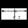 Brackets & Mounting - Brateck Triple-Monitor Steel Articulating Monitor Mount Fit Most 17"-27" Monitor Up to | Wholesale IT Computer Hadware