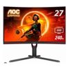 Monitors - AOC 27" Curved QHD VA Curved 1000R Free-Sync Premium 0.5ms 240Hz HDR Ready Gaming | Wholesale IT Computer Hadware