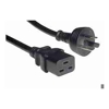 4Cabling Power Cables - 4Cabling 3m IEC C19 to Mains Power Cable 15A Black | Wholesale IT Computer Hadware