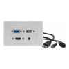 Audio Cables - ALOGIC 1 X HDMI 1 X VGA 1 X USB & 1 X 3.5mm Audio Clipsal 2000 White Wall Plate with | Wholesale IT Computer Hadware