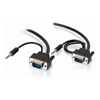 Audio Cables - ALOGIC 15m Pro Series Slim flexible VGA Cable with 80cm & 30cm 3.5mm Stereo Audio Cable | Wholesale IT Computer Hadware