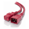 ALOGIC - ALOGIC 1.5m IEC C19 to IEC C20 Power Extension Male to Female Cable Red | Wholesale IT Computer Hadware